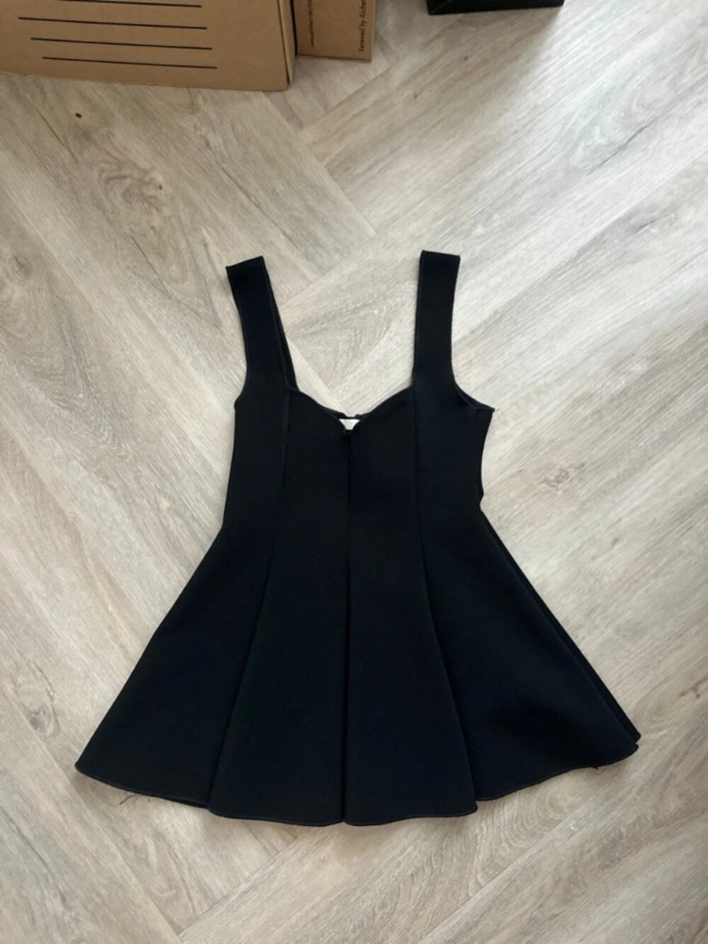 Women's Black Sleeveless Peplum Top Size S